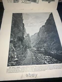 Antique -Picture Book- Among The Rockies? Black And & White Photos? Rare