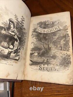 Antique RARE 1870 Honeysuckle Cottage by H N W B Sunshine Series Andrew F Graves