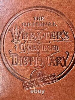 Antique RARE 1911 The Original Websters Unabridged Dictionary By Noah Webster