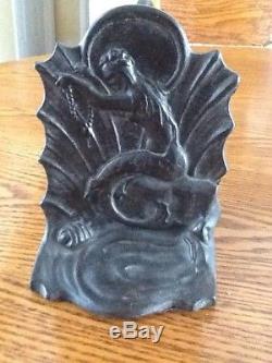 Antique RARE Mermaid Book Ends Depicting Gorgeous Mermaids Bradley Hubbard