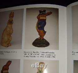 Antique Rabbit With Top Hat National Foundry #89 Cast Iron Doorstop In Book Rare