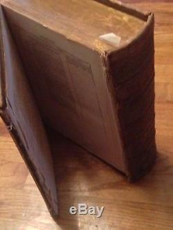 Antique Rare 1878 Leather Bound Catholic Holy Bible
