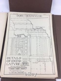 Antique Rare 1904 THE ORDERS 58 PLATES Illustrating Five Orders of Architecture