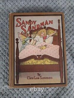 Antique Rare 1917 Children's Book SANDY SANDMAN by Clara Lee Summers P2