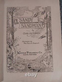 Antique Rare 1917 Children's Book SANDY SANDMAN by Clara Lee Summers P2