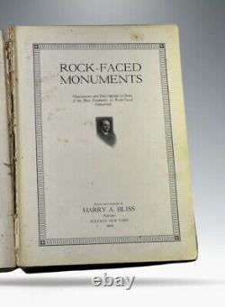 Antique Rare Book 1919 Rock-Faced Monuments by Harry A. Bliss