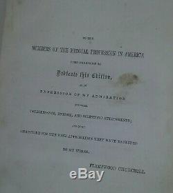 Antique Rare Book Medicine Medical Women's Gynecology 1800's Diseases
