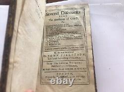 Antique Rare Book Religious 1600s Church England Sermons Tillotson Archbishop