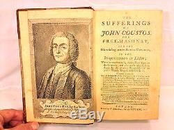 Antique Rare Book The Sufferings of John Coustos for Free Masonry 1st Edit 1746
