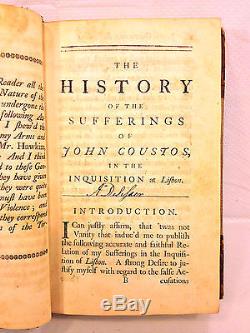 Antique Rare Book The Sufferings of John Coustos for Free Masonry 1st Edit 1746