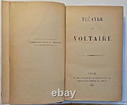 Antique Rare Book, Theatre De Voltaire, 1894, Didot, Paris