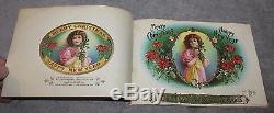 Antique Rare Christmas New Years Cigar Sample Book Schmidt & Co. Circa 1890's