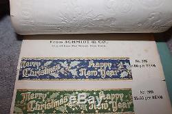 Antique Rare Christmas New Years Cigar Sample Book Schmidt & Co. Circa 1890's