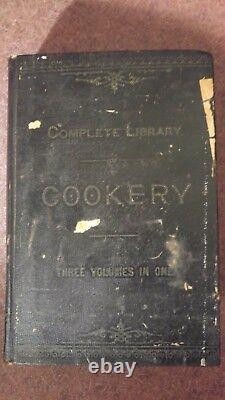 Antique Rare Cook Book Complete Library Of Cookery Mrs. N. K. M Lee 1885 1st Ed