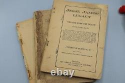 Antique Rare Jesse James Legacy Border Bandits Knight-Errant Pulp Book Lot