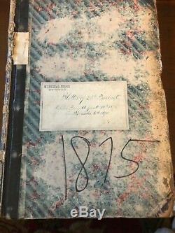Antique Rare Nyc Municipal Police Log Book 1875 Pre (nypd), Approx300 Pages