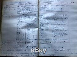 Antique Rare Nyc Municipal Police Log Book 1875 Pre (nypd), Approx300 Pages