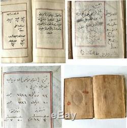 Antique Rare Signed Dated Islamic Ottoman Arabic Talisman Manuscript 18th Book