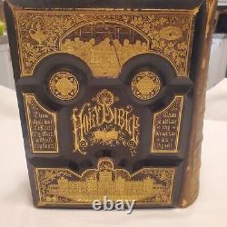 Antique Rare The Holy Bible The Parallel Bible(Illustrated) 1800's Leather Hard