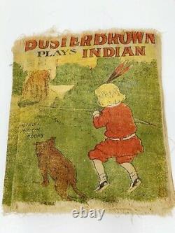 Antique Saalfield Muslin Buster Brown Plays Indian Muslin Book 1907 Cloth RARE