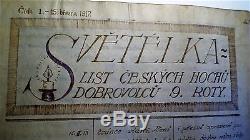 Antique Svetelka Slovenia 1917 WW 1 War Diary Book Rare Soldiers Army