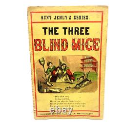 Antique The Three Blind Mice Aunt Jenny's Series McLoughlin Bros Rare Book