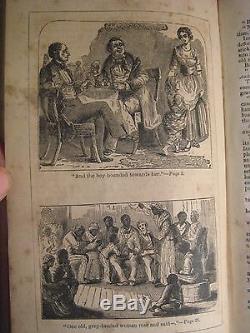 Antique Uncle Tom's Cabin Stowe Rare Early Illustrated Edt USA Slavery CIVIL War
