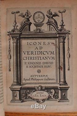 Antique Veridicus Christianus 1601 1st Edition by Jan David 102+ Engravings RARE