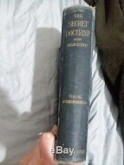 Antique, Very Rare 1st Edition 1888 Secret Doctrine Vol Ii, Blavatsky Occult