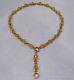 Antique Victorian Gold Filled Fancy Link Book Chain Withrare 2 Drop Necklace