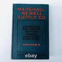 Antique Vintage Book Marshall Newell Supply Co Catalogue 1921 San Francisco RARE