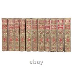Antique Vintage World's Literary Masterpieces Book Collection Set of 11 Lot