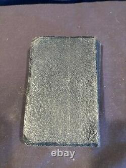 Antique WWI Pocket Bible Metal Cover White House Roosevelt Issued UNIQUE/RARE