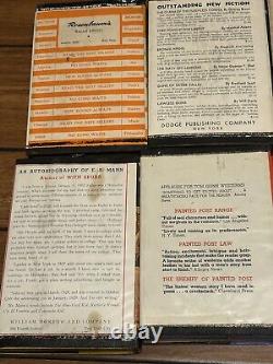 Antique Western Collectible Books Copyrights 1937 Lot of 7 Rare Find