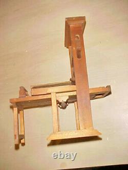 Antique Wood Salesman's Sample Manual Paper or Book Press Machine-RARE