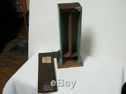 Antique Wooden 1 Cent 2 Book Matches Machine, Found In Old Estate, Rare, Working