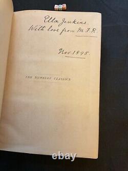 Antique Wordsworth Poetical Works Hardback 1890s Deluxe Rare Book