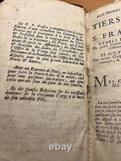 Antique book 1733 La Regle du Tiers Ordre Antiquariate Collection France