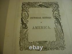 Antique book-Pictorial History of The Western World-1848-1st edition