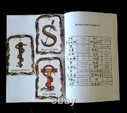 Antique book alchemy cabalistic magic occult grimoire manuscript cagliostro gift
