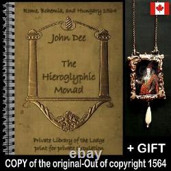 Antique book grimoire magic rare esoteric manuscript occultism manual john dee 1