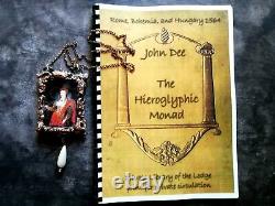 Antique book grimoire magic rare esoteric manuscript occultism manual john dee 1