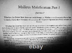 Antique book history witchcraft magic occult religion church malleus maleficarum