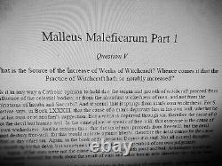 Antique book history witchcraft magic occult religion church malleus maleficarum