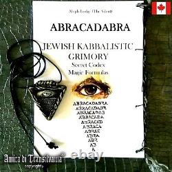 Antique book kabbalah cabalistic magic occult hebrew manuscript abracadabra GIFT