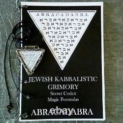 Antique book kabbalah cabalistic magic occult hebrew manuscript abracadabra GIFT