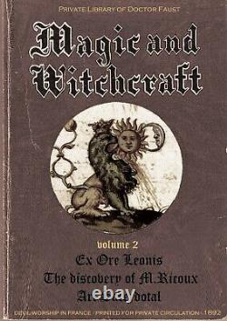 Antique book magic occult esoteric witchcraft grimoire masonic rite occultism 2
