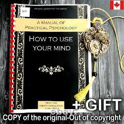 Antique book magic psychology occult medicine occultism manual secret societies