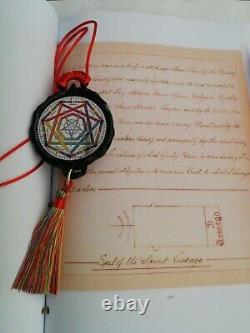 Antique book occult black magic manuscript grimoire handwritten occultism magick