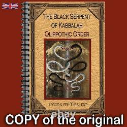 Antique book occult black magic rare esoteric manuscript cabalistic qliphoth art